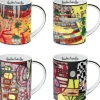 Ars mundi 4 Becher »Magic Mugs 2021« im Set nach Hundertwasser