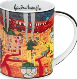 Ars mundi 4 Becher »Magic Mugs 2021« im Set nach Hundertwasser