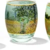 Ars mundi 3 Teelichtgläser mit Künstlermotiven im Set nach Claude Monet