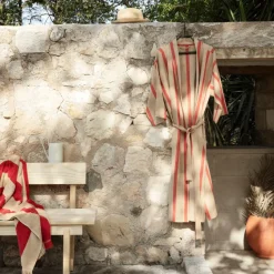 ferm LIVING Bademantel »Field«, Baumwolle & Leinen