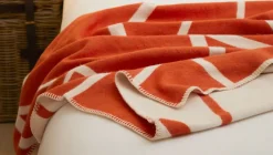 Tweedmill Baumwolldecke »Twig«, Zimtrot