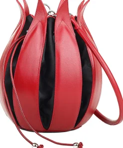 Ars mundi Beuteltasche »Tulipano rot« von Linde Van der Poel: