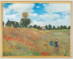 Ars mundi Bild »Mohnfeld bei Argenteuil«, gerahmt