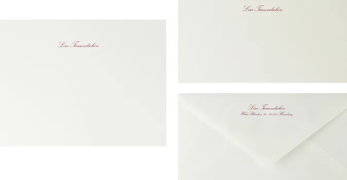 Bethge Concept Briefpapier Miniformat, Kirschrot