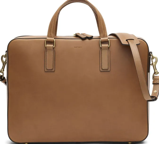 MISMO Businesstasche »MORRIS«, Naturbraun