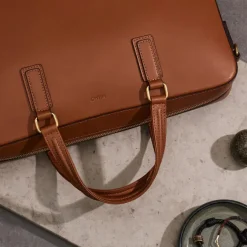 MISMO Businesstasche »MORRIS«, Naturbraun