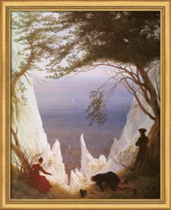 Ars mundi Caspar David Friedrich: Bild »Kreidefelsen auf Rügen« (1818), gerahmt