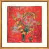Ars mundi Chagall, Marc: ​»Fleurs sur fond rouge«, 1970