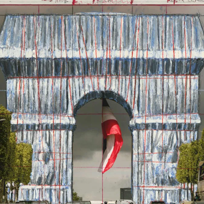 Christo : Arc de Triomphe IV, Project for Paris