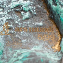 Ars mundi Christoph Fischer: ​ Skulptur »Der Gedanke« (2023), Version Bronze grün ​