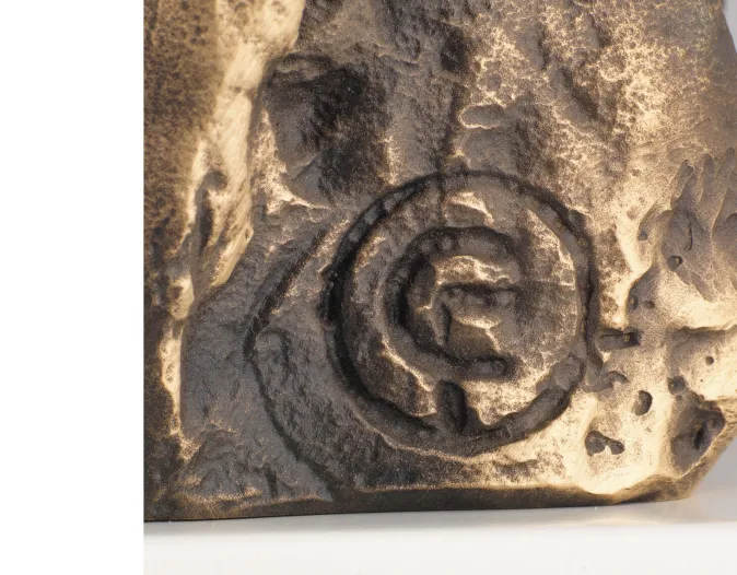 Ars mundi Christoph Fischer: Skulptur »Der Gedanke« (2023) Version Bronze braun