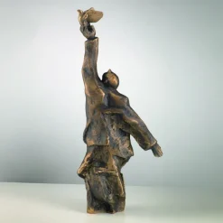 Ars mundi Christoph Fischer: Skulptur »Der Gedanke« (2023) Version Bronze braun