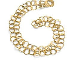 Antje Liebscher Collier »Double«, Silber vergoldet