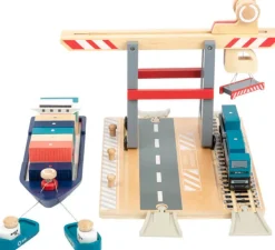 Kinder Small Foot Container Terminal mit Zubehör