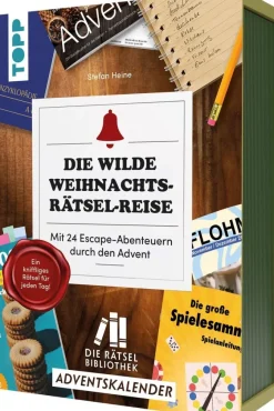 ZEIT Buchhandlung Die Rätselbibliothek. Adventskalender - Die wilde Weihnachts-Rätsel-Reise