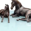 Ars mundi Diekemper, Annette: 2 Skulpturen »Araber-Stute mit Fohlen« im Set