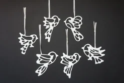 Silke Decker 6er-Set Porzellanvögel