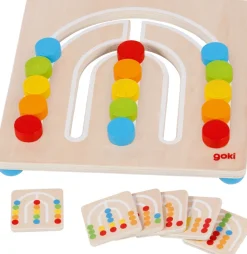 Kinder GOKI Farbsortierbrett Regenbogen