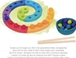 Kinder GOKI Farbsortierspiel und Adventsspirale