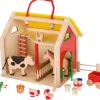 Kinder GOKI Farmhaus im Koffer mit Zubehör