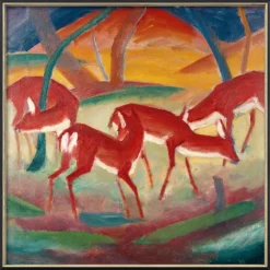 Ars mundi Franz Marc: ​ Bild »Rote Rehe I« (1910)