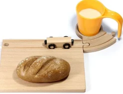 Neue Freunde Frühstücksbrett Eisenbahn