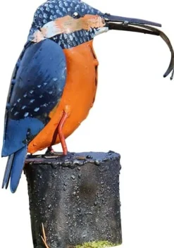 Ars mundi Gartenfigur »Eisvogel mit Fisch«