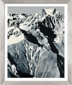 Gerhard Richter : Bild »Himalaja«,1968, silberfarben gerahmt