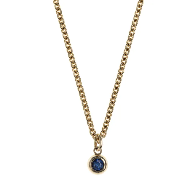 Anke Gralfs Goldanhänger mit Saphir (Blau)