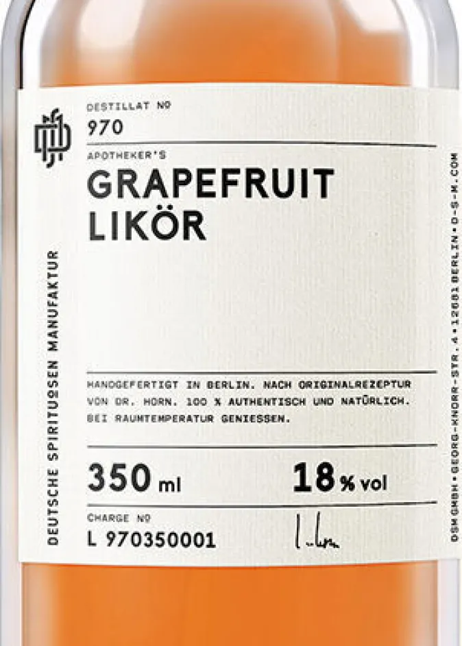 Deutsche Spirituosen Manufaktur Grapefruit Likör »970«