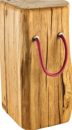 Blockmanufaktur Hoher Eichen-Beistelltisch