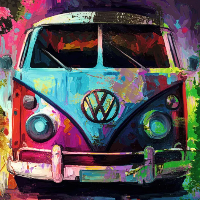 Ars mundi Holger Mühlbauer-Gardemin: Bild »VW Bulli« (2023)