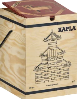 Kinder KAPLA Holzbausteine 280er Kasten, Starterset mit Buch