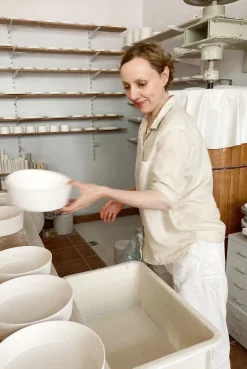 feinesweißes Kerzenhalter Porzellan