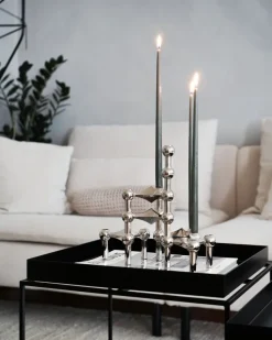 STOFF Copenhagen Kerzenständer aus Chrome