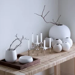 STOFF Copenhagen Kerzenständer aus Chrome