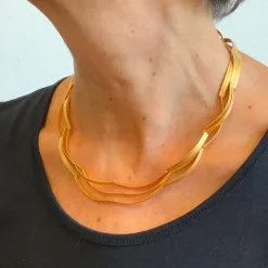 Franziska Rappold Kette »Bogen«, goldplattiert