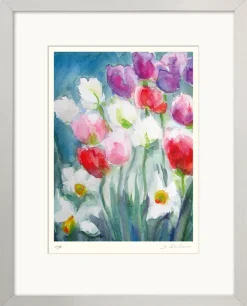 Ars mundi Kremkau, Christine: 4 Blumenbilder im Set