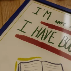 The Poster Club Leyva, Marta: »I Have Books«, mit Rahmung