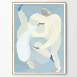 The Poster Club Lind, Sofia: »Hold You - Blue« mit Rahmen