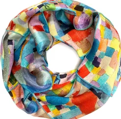 Ulrike Isensee DS Loopschal nach Paul Klees »Südliche Gärten«