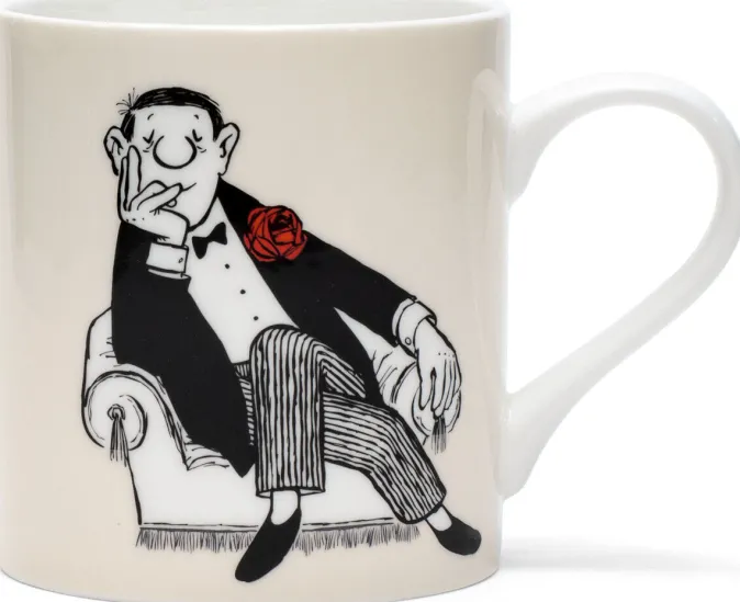 Ars mundi Loriot: 2 Becher mit Künstlermotiven »Der Denker« & »Herr im Sessel« im Set