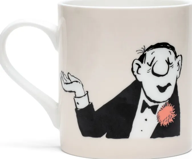 Ars mundi Loriot: 2 Becher mit Künstlermotiven »Rosenkavalier« & »Conférencier« im Set, Porzellan