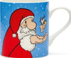 Ars mundi Loriot: 2 Becher mit Künstlermotiven »Weihnachtsmops« & »Weihnachtsmann« im Set