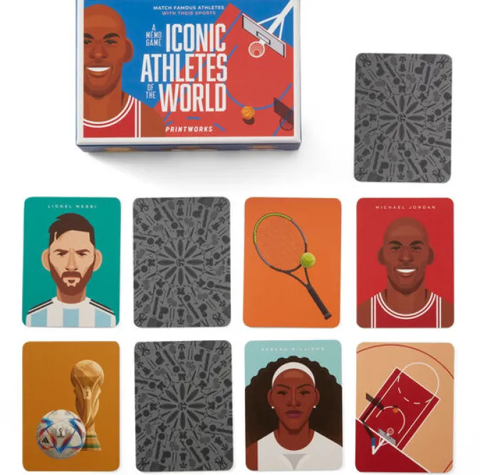 Kinder Printworks Memospiel »Ikonische Athleten«