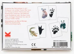 Kinder Laurence King Verlag Memo-Spiel »Wilden Tieren auf der Spur - 25 Tiere und ihre Pfotenabdrücke«