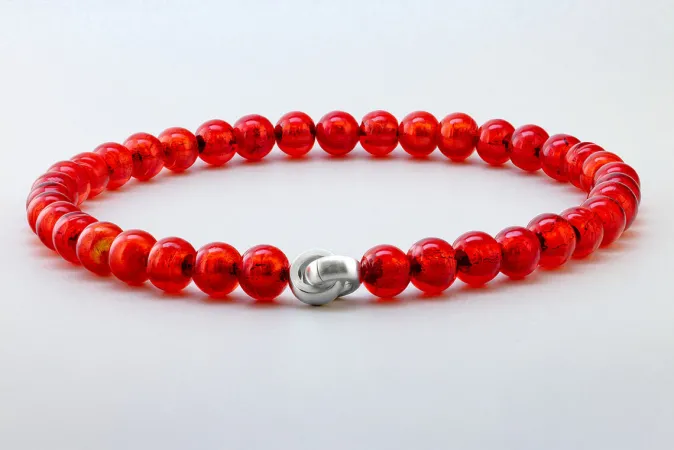 Menard Murano Collier »Hellrot«