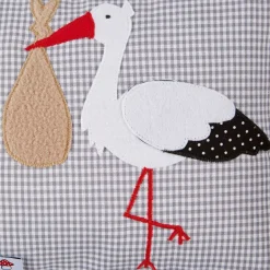 Kinder Glückspilz Namenskissen »Storch«