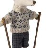Kinder Maileg Papa Wintermaus mit Skiset