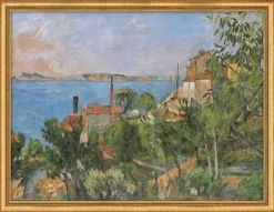 Ars mundi Paul Cézanne: Bild »Das Meer bei L´Estaque« (1876), gerahmt